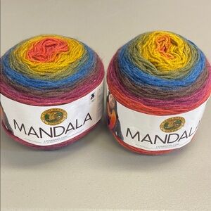 New Lion Brand Mandala Yarn- set of 2 cakes - Multicolor